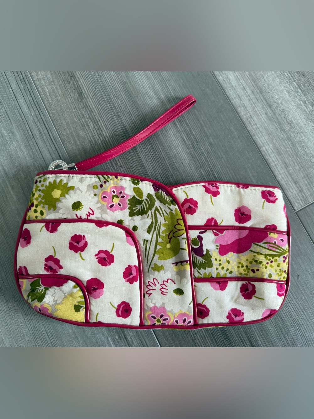 Vera Bradley Make Me Blush Large Wristlet/Clutch w/Strap NWOT *See Notes